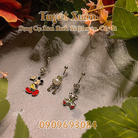 Khuyên rốn động vật thời trang chất liệu titan không rỉ đá sáng đẹp sang trọng dành cho bạn nữ- GRKRDV07
