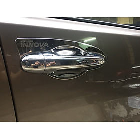 Ốp Tay Nắm, Hõm Cửa Xe Toyota Innova 2017-2021 Mạ Crom siêu đẹp