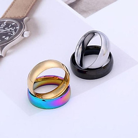 Nhẫn titan nam - Nhẫn nam inox trơn nhiều màu cao cấp thời trang thép không gỉ trangsucpt
