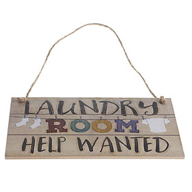Vintage Wooden Hanging Sign Plaque Home Wall Decor- LAUNDRY ROOM