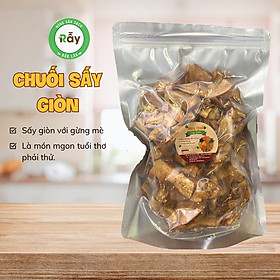 Chuối sấy giòn vị gừng mè thơm ngon, chuối sấy nhà làm hương vị tuổi thơ siêu ngon