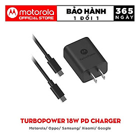 Mua Bộ cáp củ sạc nhanh Motorola TurboPower 18W PD Charger - TypeC - Hàng chính hãng