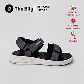 Giày Sandal Nam Nữ Unisex The BiLy Quai Ngang Dây Dù Đế Phylon Siêu Êm Nhẹ Màu Xám-BL10