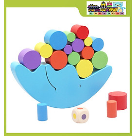 Đồ Chơi Gỗ Bộ Xếp Gỗ Cân Bằng Hình Mặt Trăng