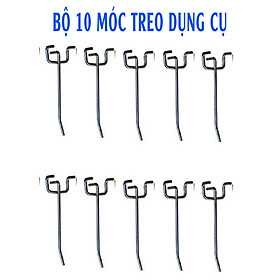 Mua Bộ 10 móc treo dụng cụ vách lưới Pegboard