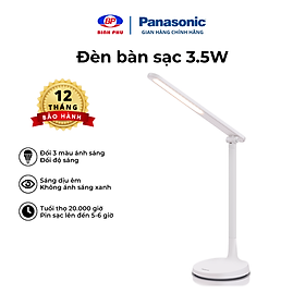 Mua Đèn bàn sạc Panasonic HHGLT034188 đổi 3 hiệu ứng màu Pin 5-6h Điều chỉnh linh hoạt