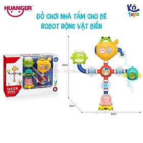 Đồ Chơi Nhà Tắm HUANGER Water Toys HE8070 - Robot Động Vật Biển Phun Nước Cho Bé Từ 18 Tháng Tuổi