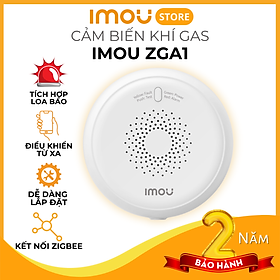 Cảm biến Khí gas Imou ZGA1 - Tích hợp chuông báo động lớn, Giao thức Zigbee - Hàng chính hãng