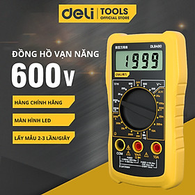 Đồng hồ vạn năng Deli chính hãng - Màn hình LED kỹ thuật số - Phạm vi đo 600V - Hàng chính hãng - DL8490