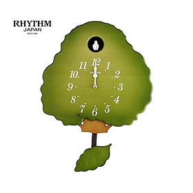 Đồng hồ treo tường Nhật Bản Rhythm Cuckoo 4MJ413RH05 – Kt 29.4 x 43.6 x 9.7cm, Vỏ gỗ. Dùng PIN.