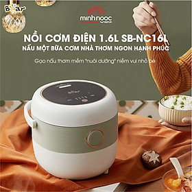 Mua Nồi Cơm Cao Tần  Nồi Cơm Điện Thông Minh BEAR SB-NC16L Dung Tích 1.6 Lít Công Suất 400 W - Hàng Chính Hãng