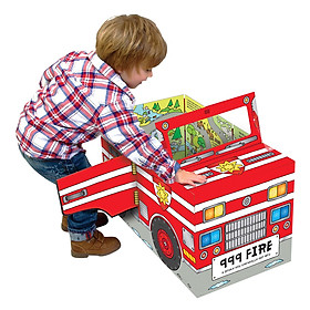 Sách Tương Tác - Convertible - Sách biến hóa mô hình - Fire engine - Xe cứu hỏa