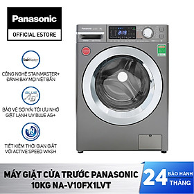 [Lắp đặt trong vòng 24h] Máy Giặt Cửa Trước Panasonic 10KG NA-V10FX1LVT - Diệt Khuẩn 99.9% - Hàng chính hãng