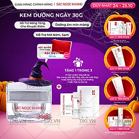 Kem dưỡng da Sắc Ngọc Khang 5 trong 1 ban ngày 30g giúp nuôi dưỡng làn da sáng khỏe, mờ thâm nám ngăn ngừa lão hóa