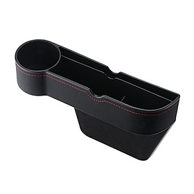 Car Seat  Organizer W/ Cup Holder Fit for Cards Wallets Sunglasses