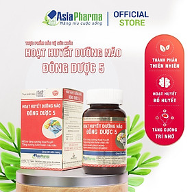 Hình ảnh [2 HỘP] Viên uống hoạt huyết dưỡng não Đông Dược 5 Asia Pharma hỗ trợ thiểu năng tuần hoàn não - Hộp 30 viên