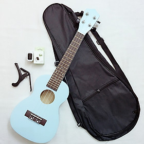 Mua Đàn Ukulele Concert Woim 33A19 kèm capo  máy lên dây điện tử và bao vải