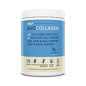 RSP AvoCollagen - Hydrolyzed Collagen Peptides, Collagen Powder Plus Healthy Fats, Keto and Paleo Friendly, Gluten Free 20 Servings (Chocolate)