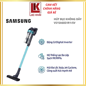 Mua Máy hút bụi không dây Samsung VS15A6031R1/SV  Jet60 Turbo lực hút mạnh 150W - Hàng chính hãng