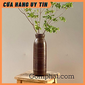 Mua Bình Hoa Gốm Sứ Bát Tràng- Bình cắm hoa phong cách Nhật Bản cao 35cm đùng trang trí  decor nhà cửa