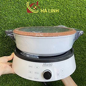 Mua Bếp điện từ cảm ứng Sunhouse Mama SHD6875  Công suất 2100W  Tặng kèm nồi lẩu đáy từ chống dính  Hàng chính hãng - Bảo hành 24 tháng