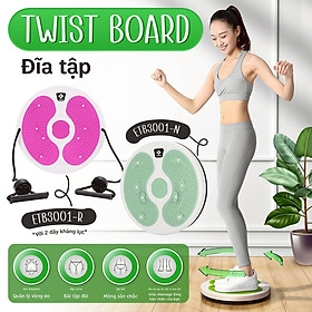 3001R-Đĩa Xoay Eo Massage Chân Tập Thể Dục 360 Độ Chất Liệu Nhựa Cao Cấp ( Màu ngẫu nhiên)- Hàng Chính Hãng