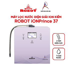 Máy Lọc Nước Điện Giải Ion Kiềm ROBOT IonPrince 37 - Bộ Điện Phân Korea Với 3 Tấm Điện Cực Titanium - Hàng Chính Hãng