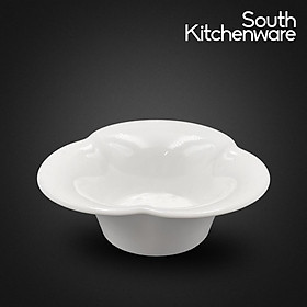 Chén cánh hoa 10cm Misc-Assortment Lys Trắng Ngà sứ tráng men cao cấp Minh Long - 10