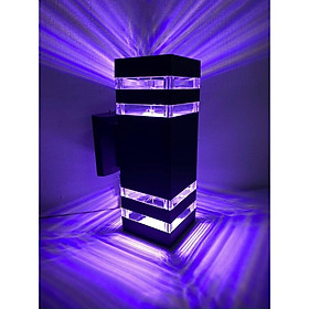 Mua Đèn Led gắn tường  trụ  cột ngoài trời trụ  trang trí cầu thang 02 đầu vuông  03 chế độ ánh sáng