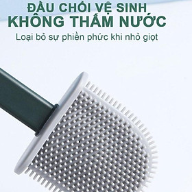 Cọ vệ sinh nhà tắm bồn cầu toilet siêu sạch chất liệu silicon S1975