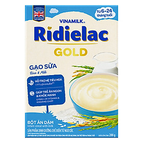 Bột Ăn Dặm Vinamilk Ridielac Gạo Sữa (200g)