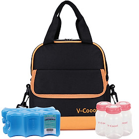 Túi Bảo Quản Sữa Tươi V-Coool (2 Chai Đựng Đá Khô + 3 Bình Đựng Sữa)
