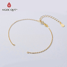 Hình ảnh Charm bạc dây xích gắn 2 đầu - Ngọc Quý Gemstones