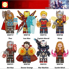 Minifigures Mô Hình Siêu Anh Hùng Thor Iron Man Captain War Machine Siêu Đẹp WM6063