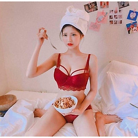 Bộ đồ lót ren Mand dây mút dày cao cấp