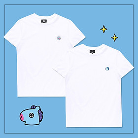 Set 2 áo thun BT21 x HUNT 2Pack Set White Mang HIXH8A801T