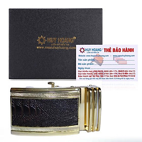 Mua HP9414 - Đầu khóa da đà điểu Huy Hoàng 4 phân đầu vàng màu nâu đất
