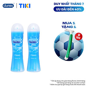BAO BÌ MỚI] BỘ 2 GEL BÔI TRƠN DUREX CLASSIC 50 ML
