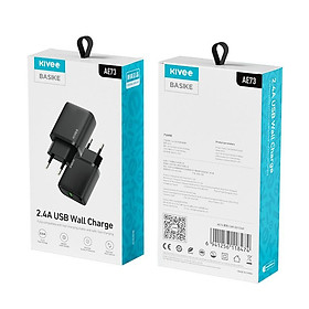 Mua Củ Sạc BASIKE 12W 5V 2.4A Cổng USB Phù Hợp Mang Đi Du Lịch Cho Samsung Xiaomi iPhone-Hàng chính hãng