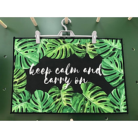 Thảm đa năng chống trơn trượt Viền lá cây thủng 40x60cm