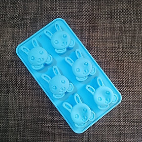 Khuôn silicon 6 tai thỏ