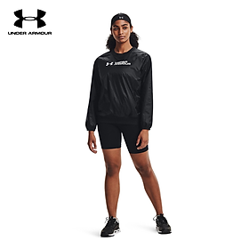 Áo thun tay dài thể thao nữ Under Armour RUSH Woven Shine Crew - 1369414-001