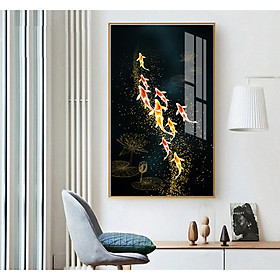 Mua Tranh treo tường phòng khách  phòng ngủ -Tranh treo 1 tấm dọc M26661/ Gỗ MDF cao cấp phủ kim sa/ Chống ẩm mốc  mối mọt/Bo viền góc tròn