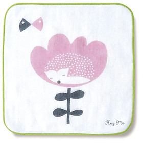 Khăn gạt lau mặt cho bé hình bông hoa hiệu Orunet 100% organic cotton - Imabari Towel MS: HW0815