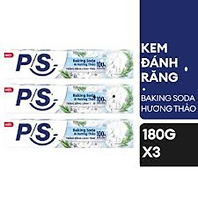 Combo 3 P/S kem đánh răng Baking Soda & Hương Thảo 180g