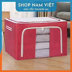 Mua Hộp Vải Đa Năng Gấp Gọn Có Khung Thép Nhiều Hoa Văn - Chính Hãng NAVIVU