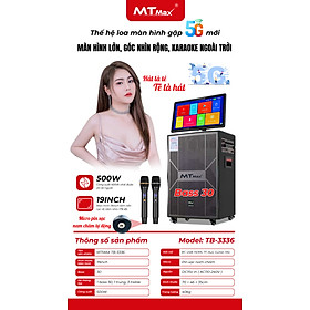 Loa Màn Hình MTMAX TB3336 Bass30 Mới Nhất Đã Có Mặt Tại Việt Nam Màn Hình 19inch Góc Nhìn 178 Độ Công suất 500W Hệ Thống 5 Loa, 3 Đường Tiếng Đi Kèm Cặp Micro Kim Loại Sang Trọng Chống Hú Cao Cấp. HÀNG CHÍNH HÃNG