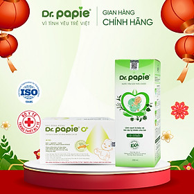 Combo Nước Tắm Gội Thảo Dược Dr Papie + Gạc Rơ Lưỡi Dr Papie Chăm Sóc Sức Khỏe Toàn Diện Cho Bé
