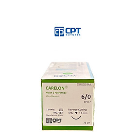 Chỉ phẫu thuật không tiêu CPT Carelon Nylon số 6 0 - M07D13 M07E13