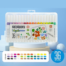 Hộp 36 Bút Dạ Màu Acrylic Marker - 9053A